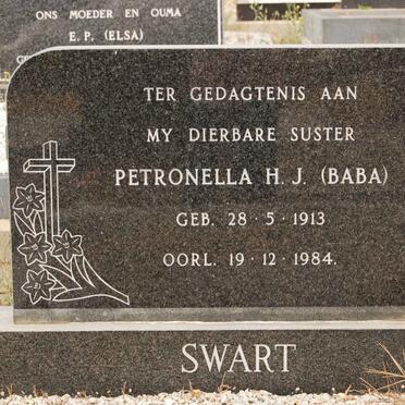 SWART Petronella H.J. 1913-1984