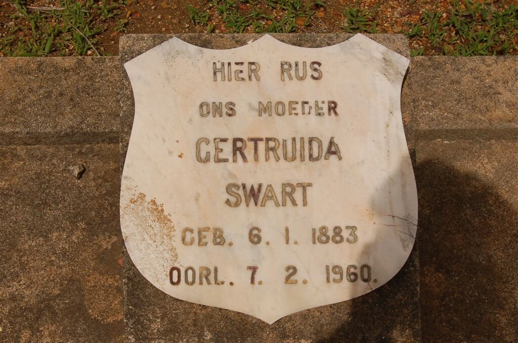 SWART Gertruida 1883-1960