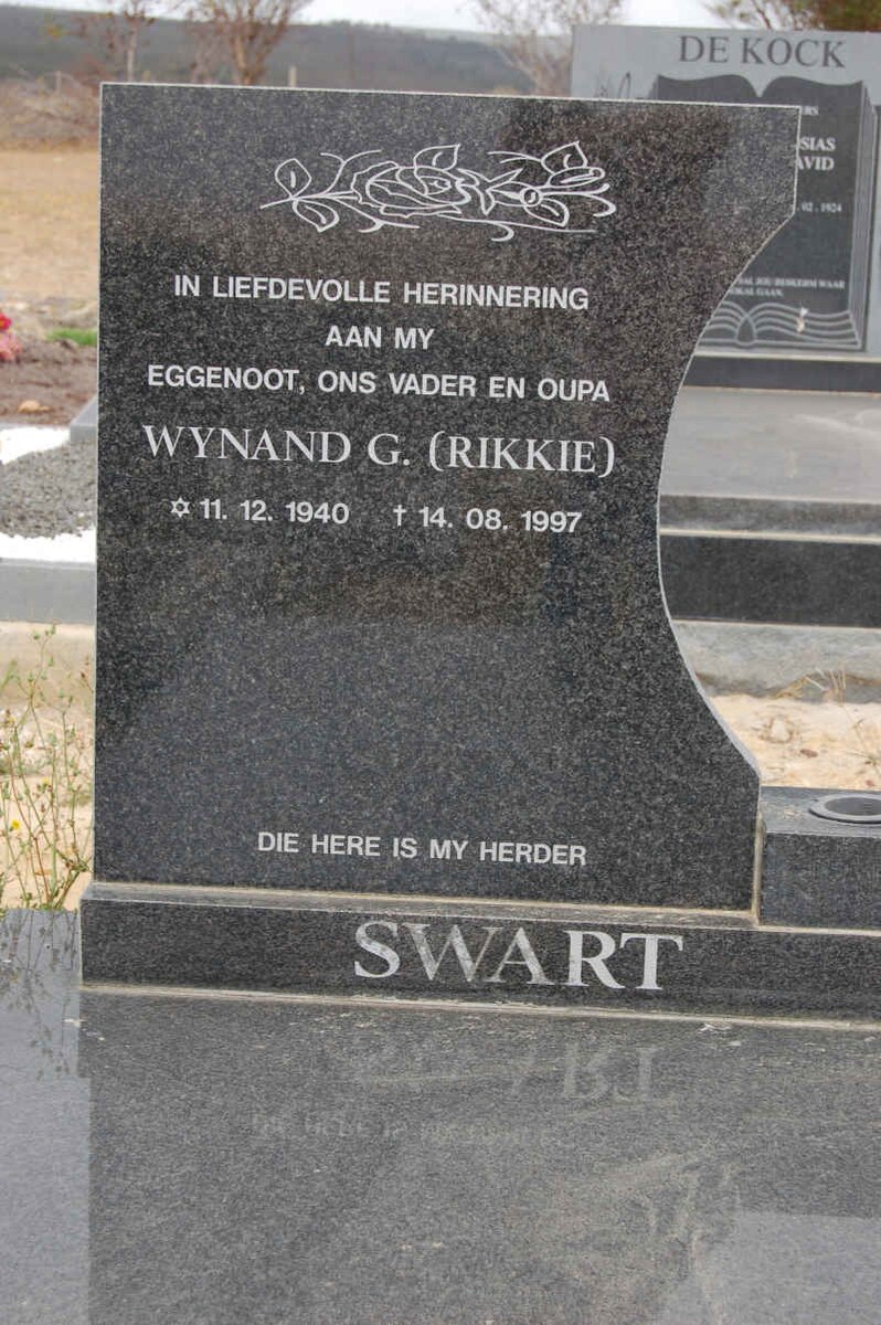 SWART Wynand G. 1940-1997
