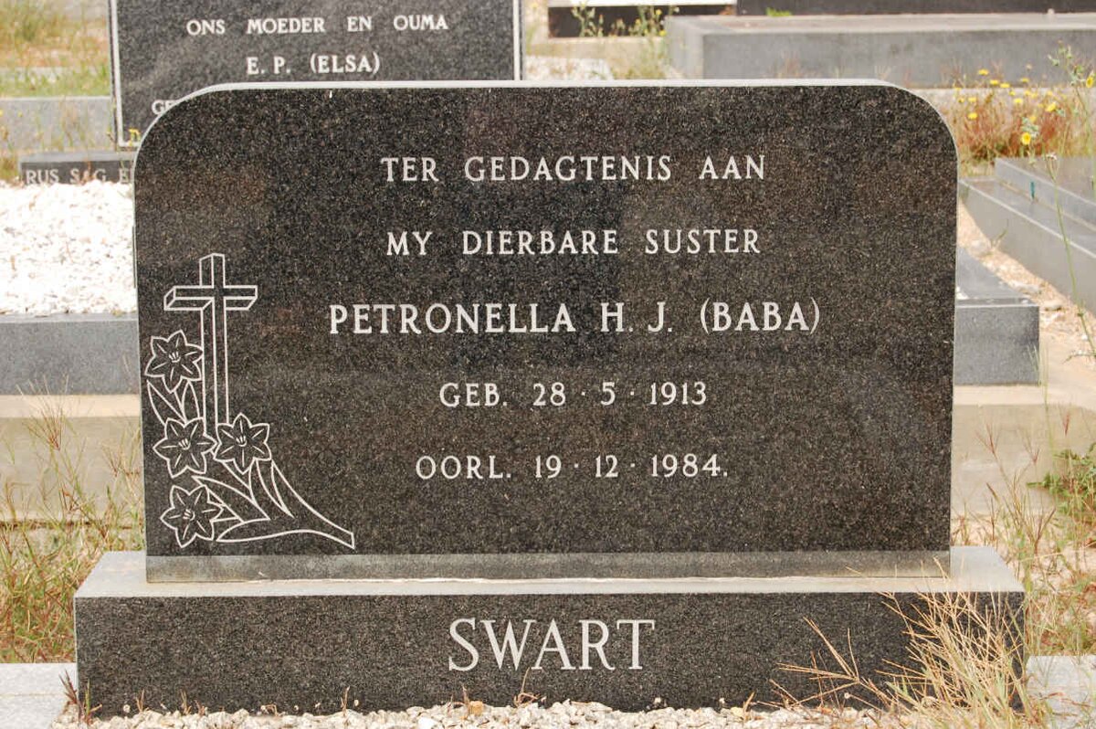 SWART Petronella H.J. 1913-1984