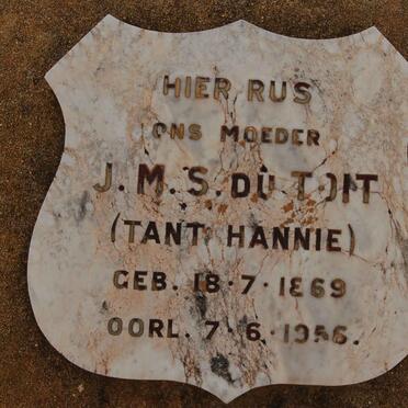 TOIT J.M.S., du 1869-1956