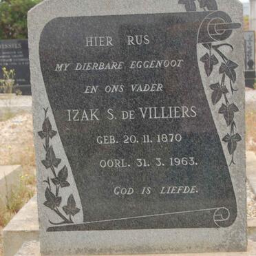 VILLIERS Izak S., de 1970-1963