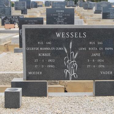 WESSELS Japie 1924-1976 &amp; Kokkie 1922-1990