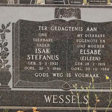 WESSELS Isak Stefanus 1921-1986 &amp; Elsabe 1919-1984