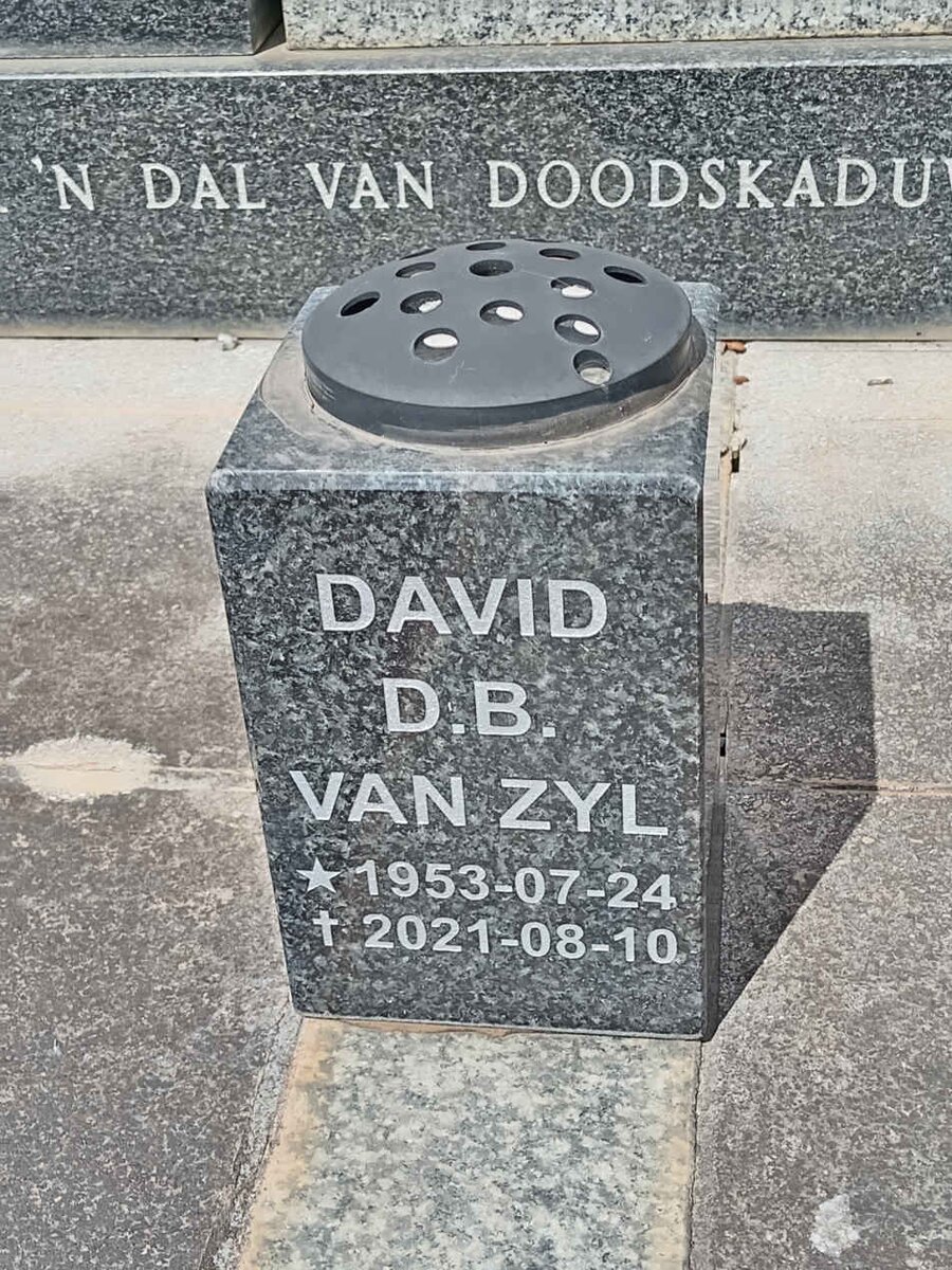 ZYL David D.B., van 1953-2021
