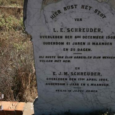 SCHREUDER L.E. -1908 :: SCHREUDER E.J.M. -1905