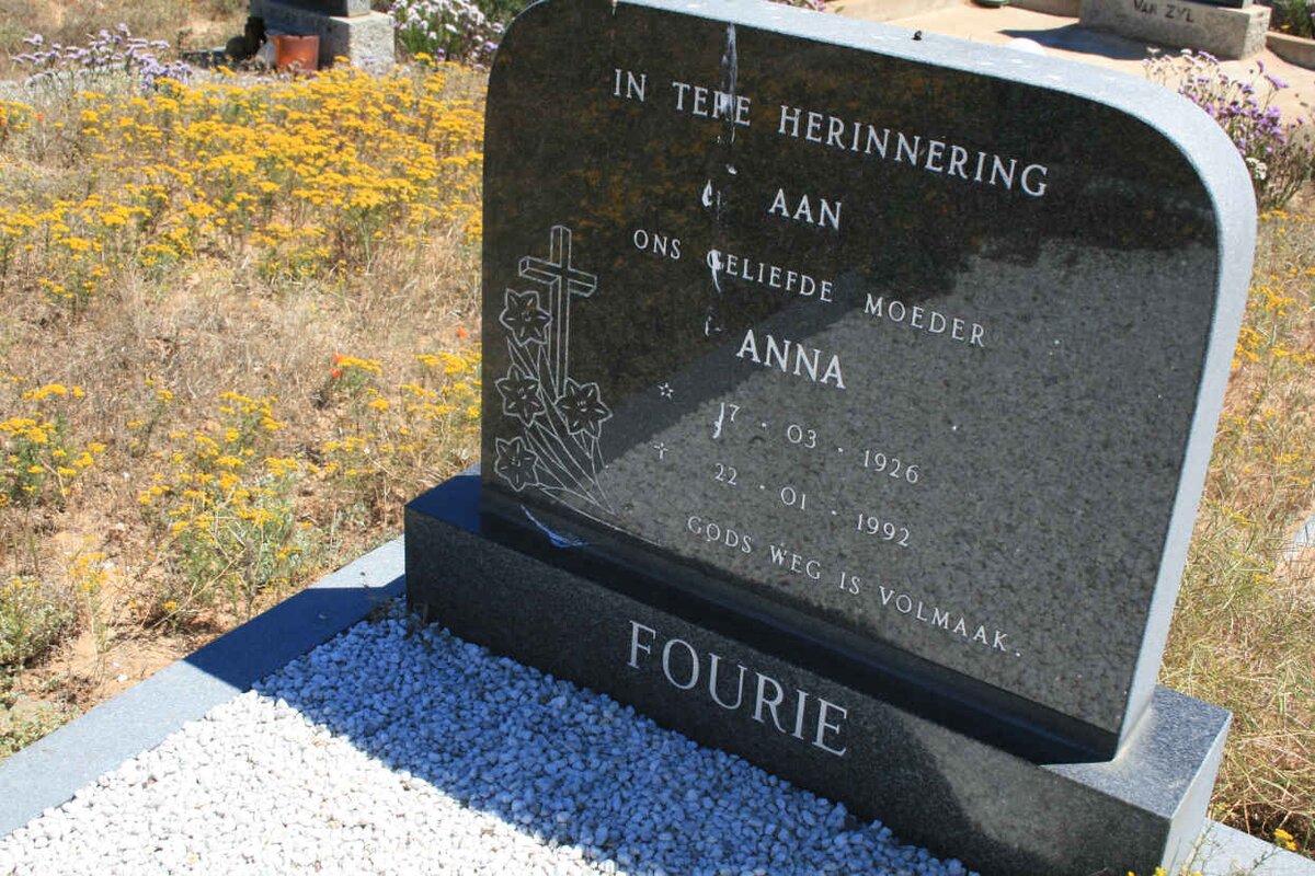 FOURIE Anna 1926-1992