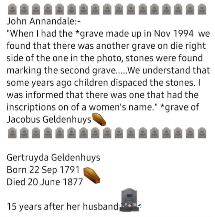 4. Notice regarding a second grave, 1994.