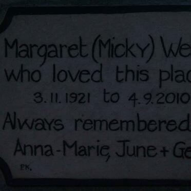 WELLS Margaret 1921-2010