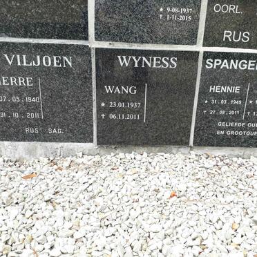 SPANGENBERG Hennie 1949-2011 &amp; Ena 1945-2019