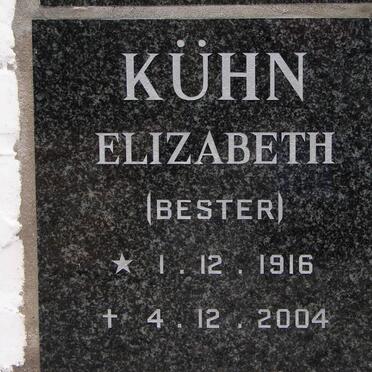 KÜHN Elizabeth nee BESTER 1916-2004