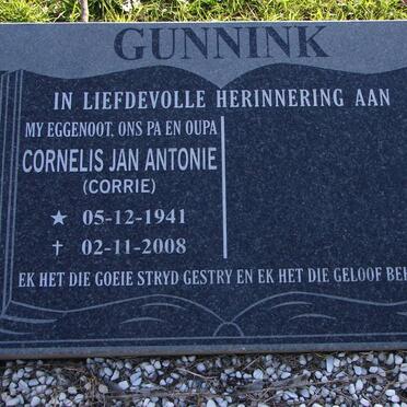 GUNNINK Cornelis Jan Antonie 1941-2008
