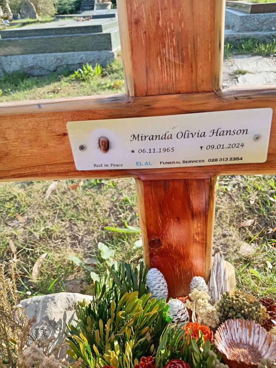 HANSON Miranda Olivia 1965-2024