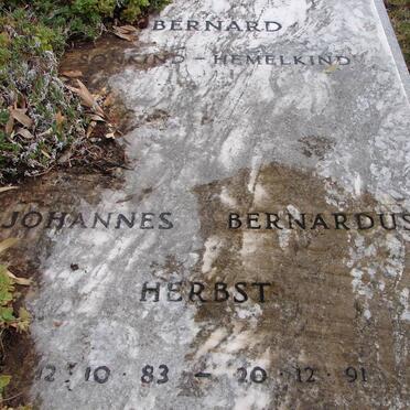 HERBST Johannes Bernardus 1983-1991