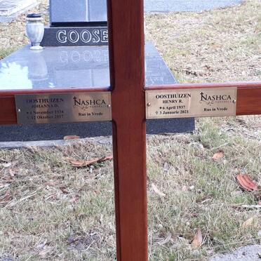 OOSTHUIZEN Henry R. 1937-2021 &amp; Johanna D. 1934-2017