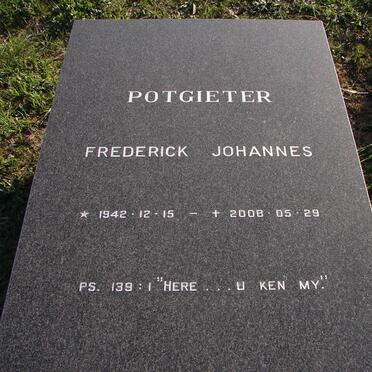POTGIETER Frederick Johannes 1942-2008