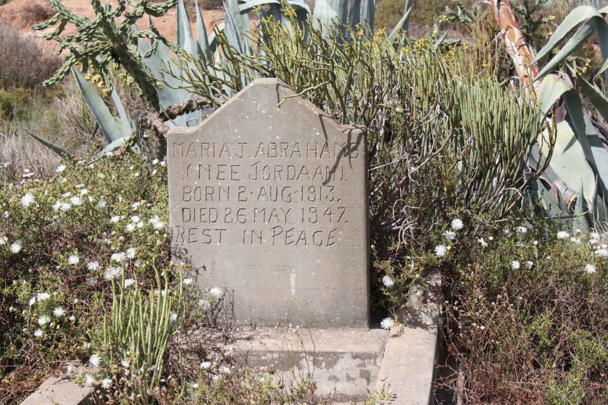 ABRAHAMS Maria J. nee JORDAAN 1913-1947