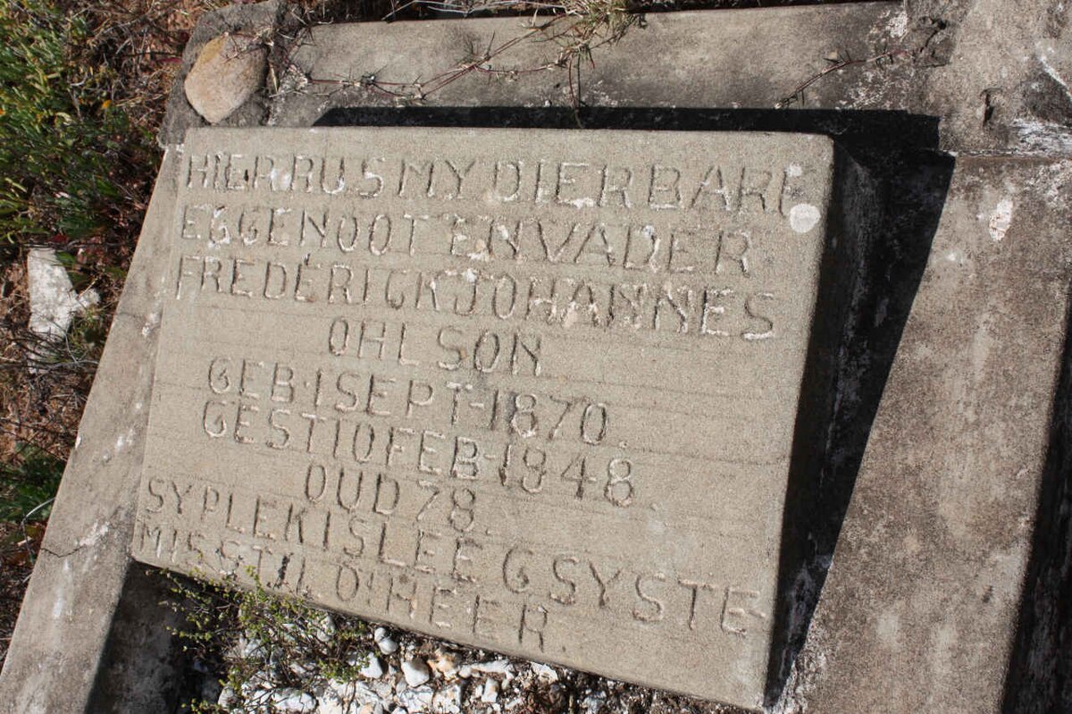 OHLSON Frederick Johannes 1870-1948