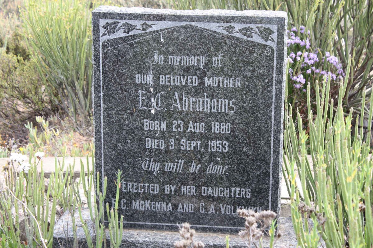 ABRAHAMS E.C. 1880-1953