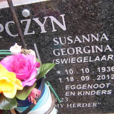 POZYN Susanna Georginia nee SWIEGELAAR 1936-2012