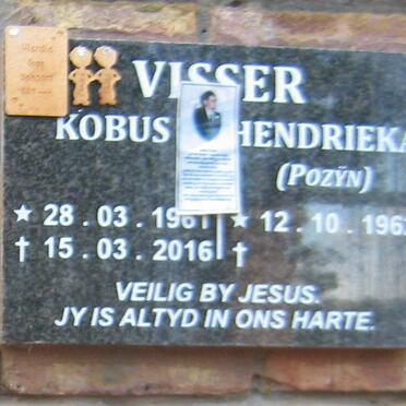 VISSER Kobus 1961-2016 &amp; Hendrieka POZΫN 1962-