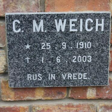 WEICH C.M. 1910-2003