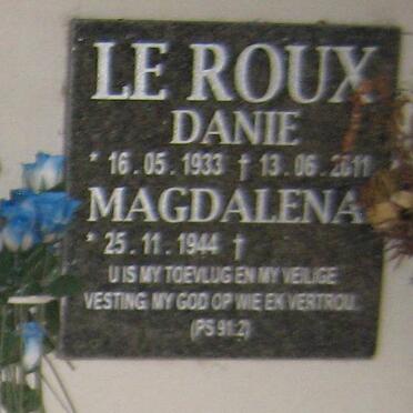 ROUX Danie, le 1933-2011 &amp; Magdalena 1944-