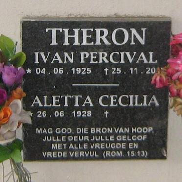 THERON Ivan Percival 1925-20?? &amp; Aletta Cecilia 1928-