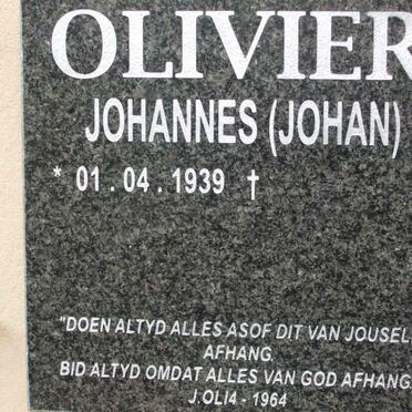 OLIVIER Johannes 1939-