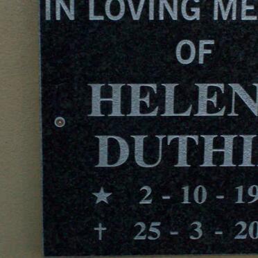 DUTHIE Helena 1926-2008