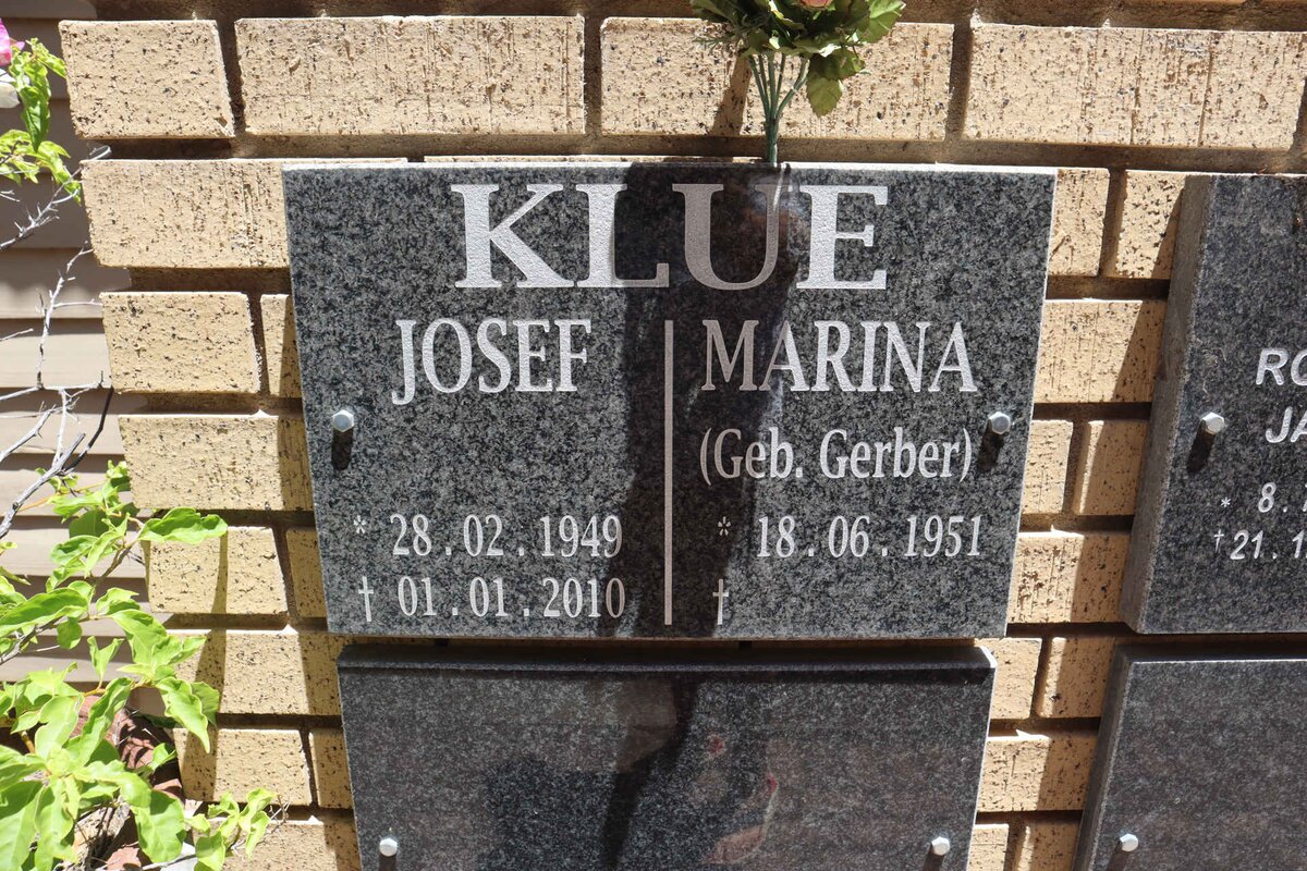 KLUE Josef 1949-2010 &amp; Marina GERBER 1951-