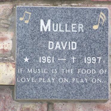MULLER David 1961-1997