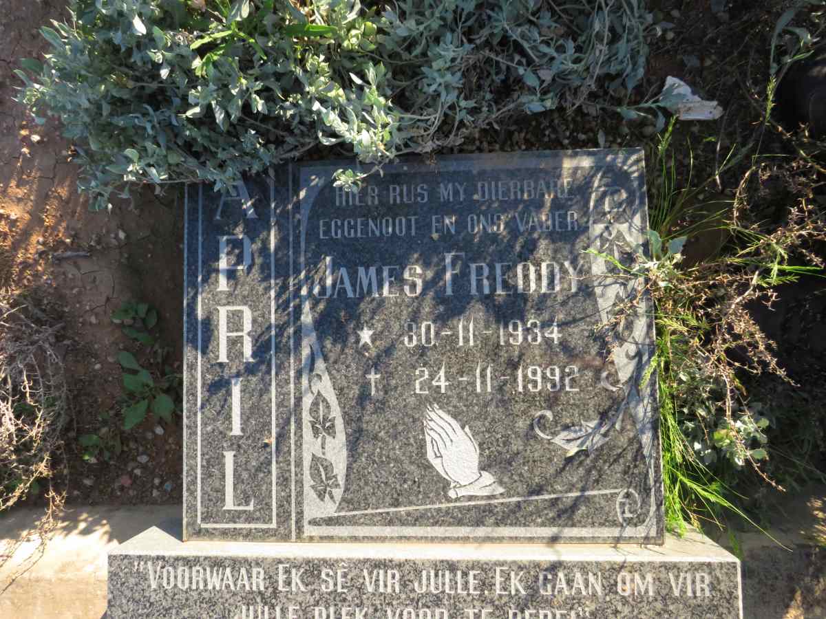 APRIL James Freddy 1934-1992