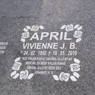 APRIL Vivienne J.B. 1950-2010