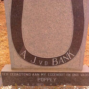 BANK A J., v.d. 1923-1981