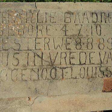 BAADJIES Charlie 1910-1989