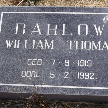 BARLOW William Thomas 1919-1992