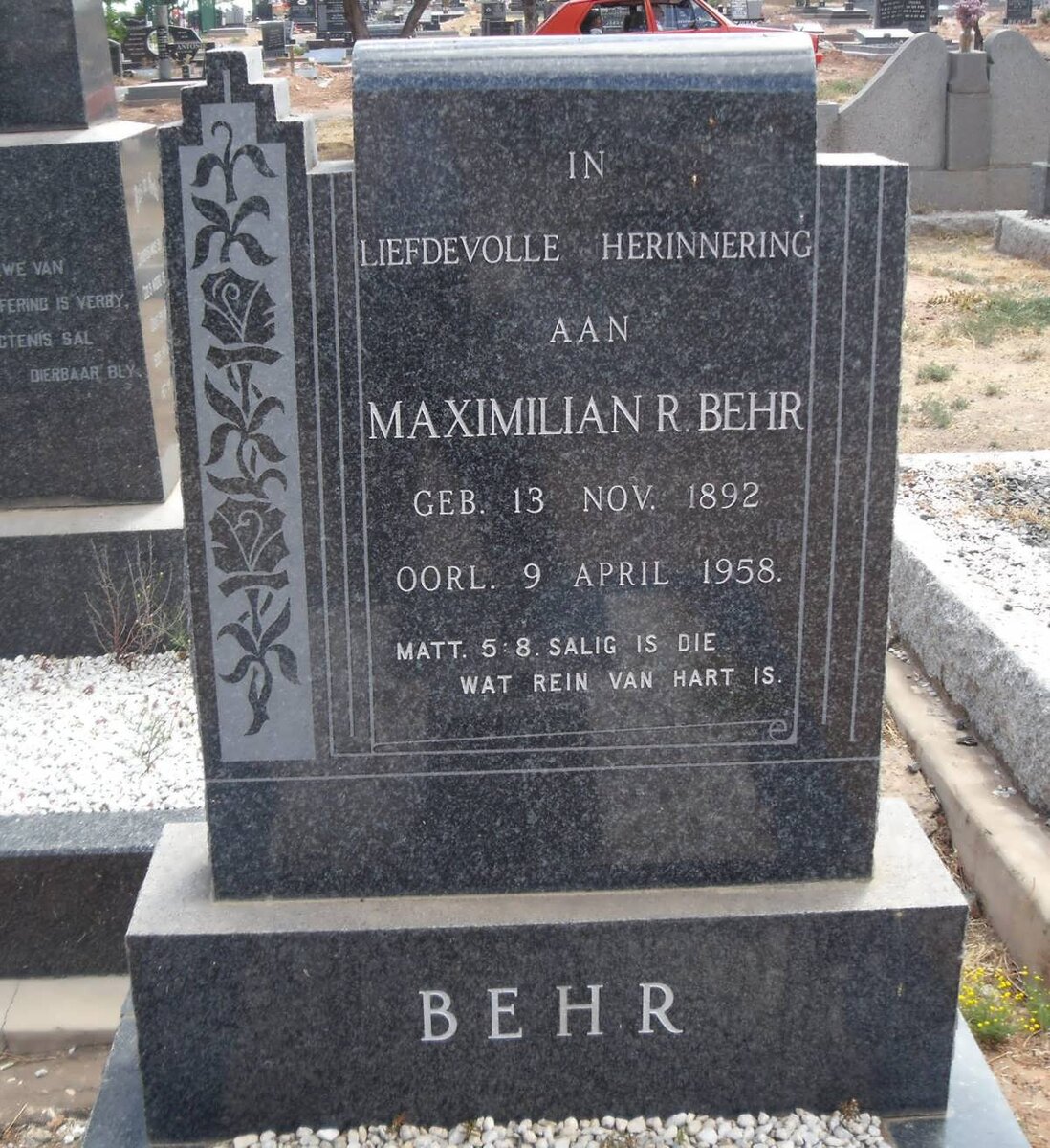 BEHR Maximilian R. 1892-1958