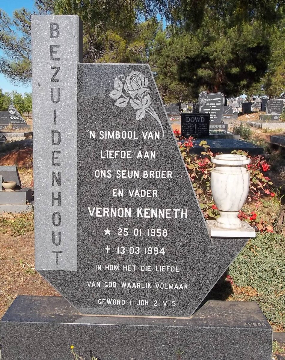 BEZUIDENHOUT Vernon Kenneth 1958-1994