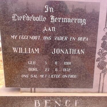 BENCE William Jonathan 1918-1972