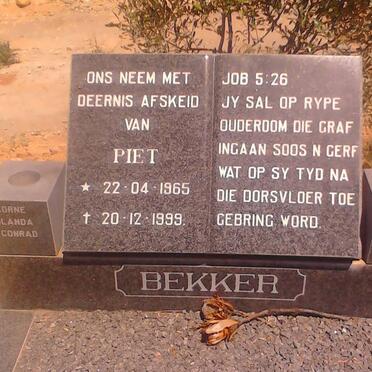 BEKKER Piet 1965-1999