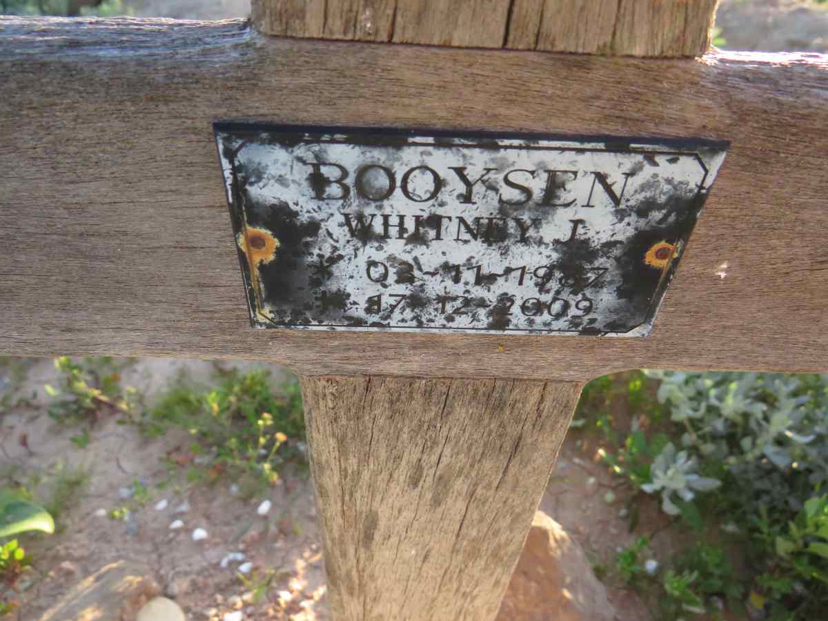 BOOYSEN Whitney L. 1987-2009