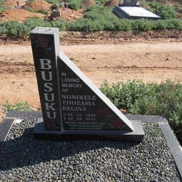 BUSUKU Nonikele Thozama Regina 1950-2015