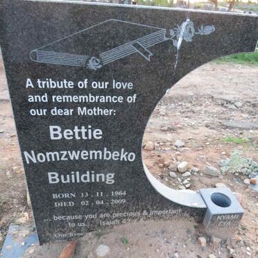 BUILDING Bettie Nomzwembeko 1964-2009