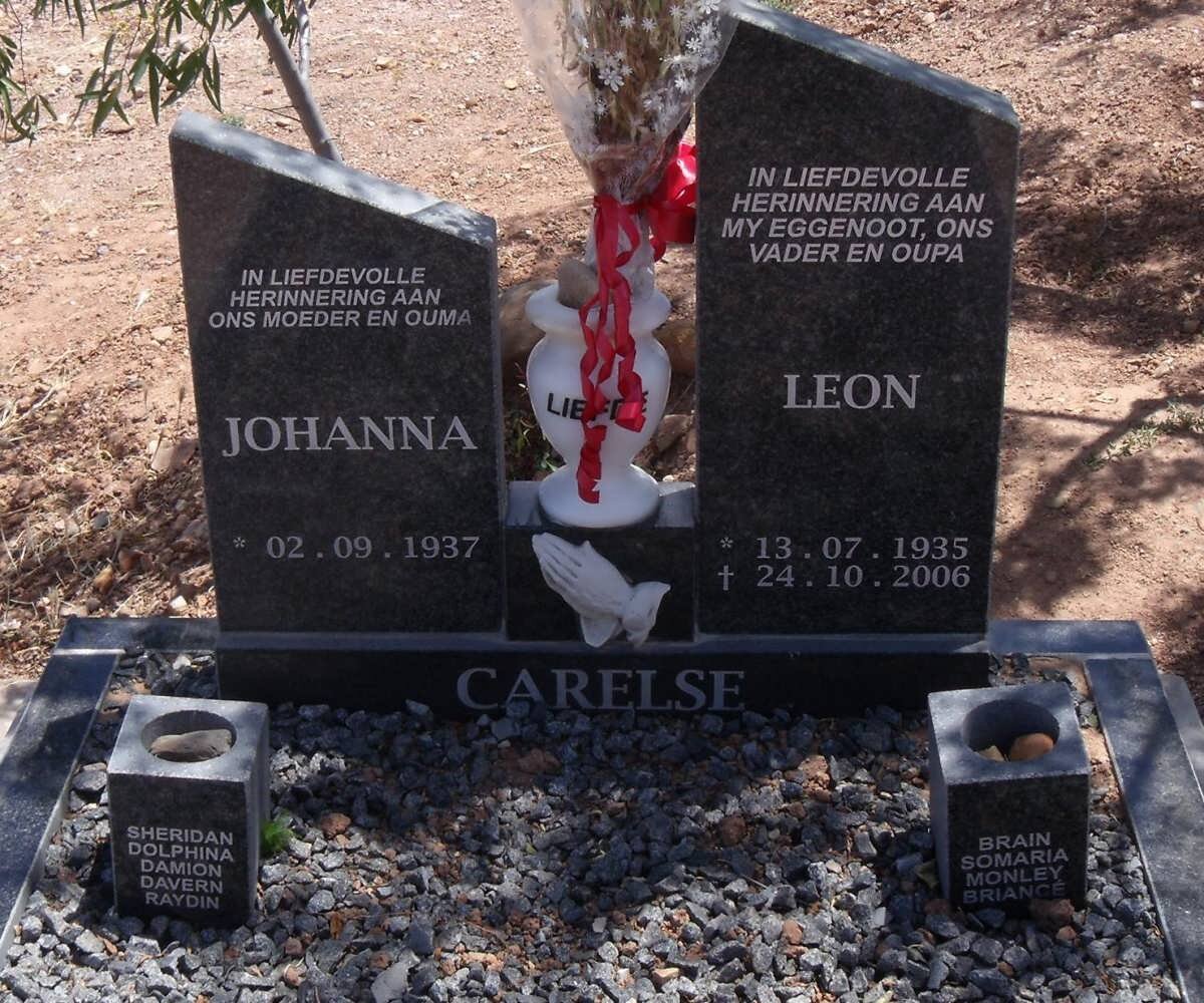 CARELSE Leon 1935-2006 &amp; Johanna 1937-
