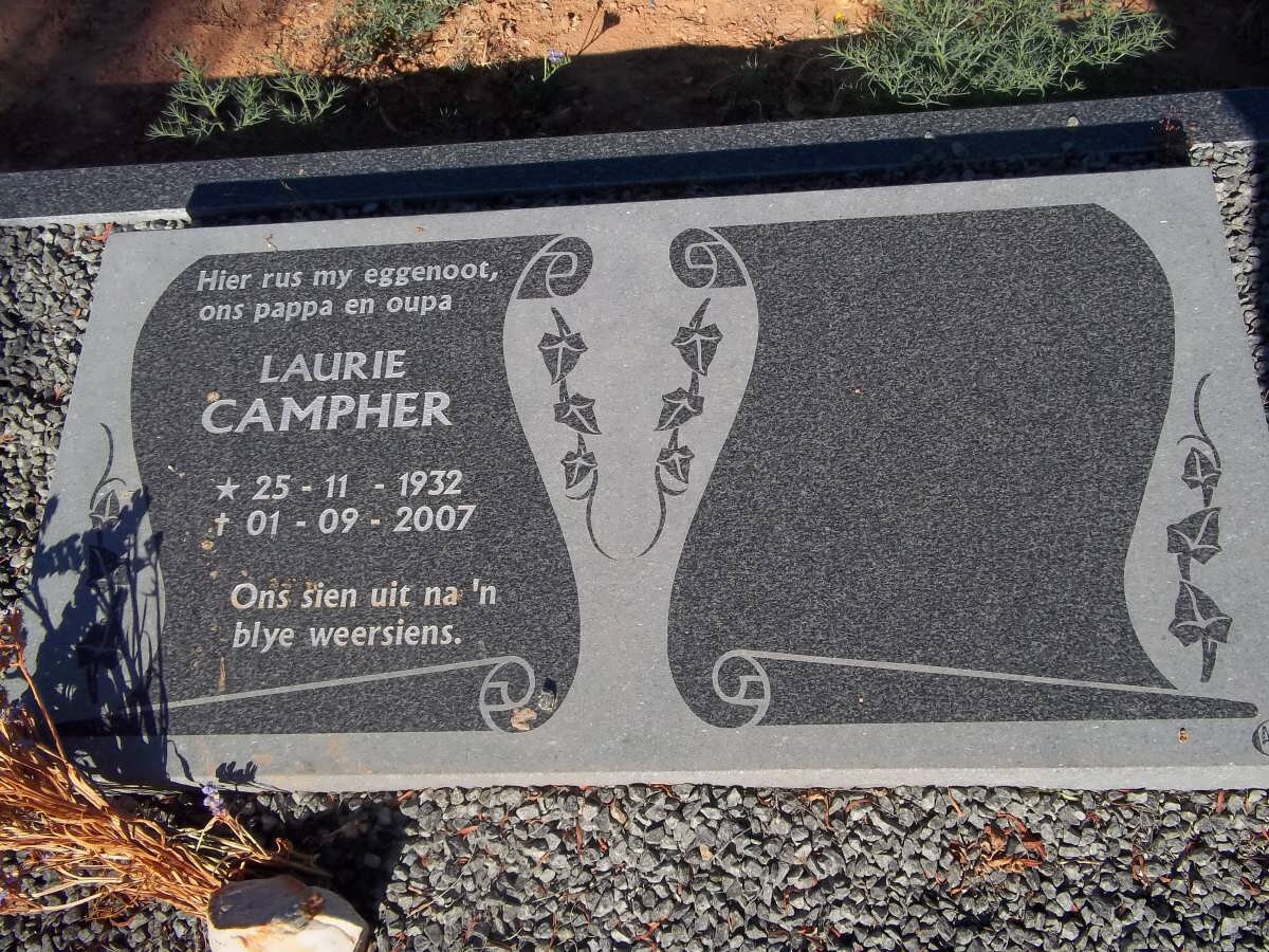 CAMPHER Laurie 1932-2007