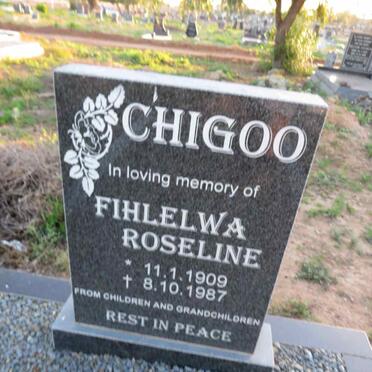 CHIGOO Fihlelwa Roseline 1909-1987