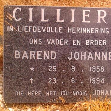 CILLIERS Barend Johannes 1958-1994