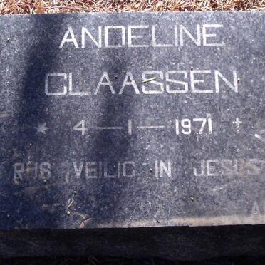CLAASSEN Andeline 1971-1971