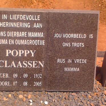 CLAASSEN Poppy 1932-2005